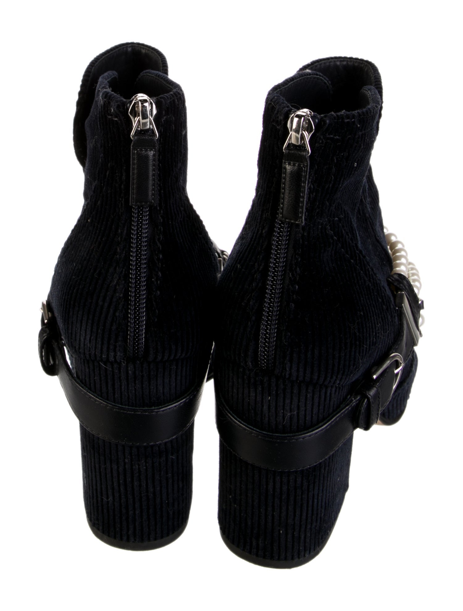 Chanel 2018 Paris-Hamburg Corduroy Boots